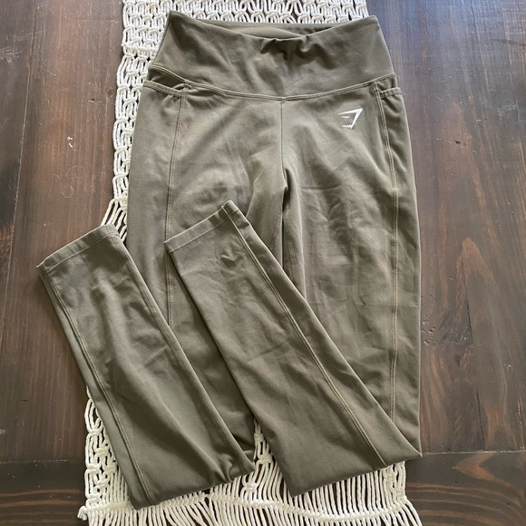 GymShark high waist green leggings - Picture 2 of 6